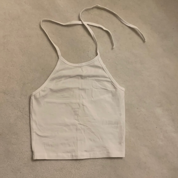 White tie halter top - Picture 1 of 2